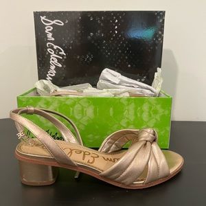 Sam Edelman Champagne/Gold Open-toe heel